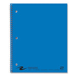 Subject Wirebound Notebook, 2-Subject, Medium/College Rule, Asst Cover, (100) 11 x 9 Sheets, 24/Carton, Ships in 4-6 Bus Days