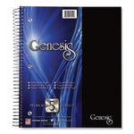 Genesis Notebook, 5-Subject, Medium/College Rule, Randomly Asst Cover Color, (200) 11x9 Sheets, 12/CT, Ships in 4-6 Bus Days