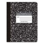 Hardcover Marble Composition Book, Med/College Rule, Black Marble Cover, (100) 9.75 x 7.5 Sheet, 24/CT, Ships in 4-6 Bus Days