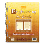 Wirebound Engineering Notebook, 20 lb Paper Stock, Buff Cover, 80 Buff 11 x 8.5 Sheets, 24/Carton, Ships in 4-6 Business Days