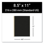 MR M Fashion Notebook, 4-Subject, Med/College Rule, Black Dots Cover, (120) 11 x 8.5 Sheets, 5/CT, Ships in 4-6 Business Days