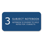 Genesis Notebook, 3-Subject, Medium/College Rule, Randomly Asst Cover Color, (150) 11x9 Sheets, 12/CT, Ships in 4-6 Bus Days