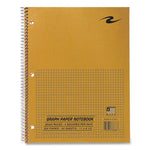 Lab and Science Wirebound Notebook, Quadrille Rule (4 sq/in), Brown Cover, (50) 8.5 x 11 Sheets, 24/CT, Ships in 4-6 Bus Days