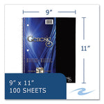 Genesis Notebook, 1-Subject, Medium/College Rule, Randomly Asst Cover Color, (100) 11x9 Sheets, 12/CT, Ships in 4-6 Bus Days