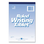 Writing Tablet, Wide/Legal Rule, 100 White 6 x 9 Sheets, 48/Carton, Ships in 4-6 Business Days