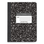 Hardcover Marble Composition Book, Med/College Rule, Black Marble Cover, (80) 9.75 x 7.5 Sheet, 48/CT, Ships in 4-6 Bus Days