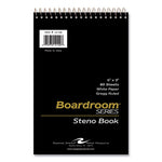 Boardroom Series Steno Pad, Gregg Rule, Brown Cover, 80 White 6 x 9 Sheets, 72 Pads/Carton, Ships in 4-6 Business Days