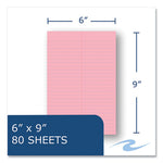 EnviroShades Steno Pad, Gregg Rule, White Cover, 80 Pink 6 x 9 Sheets, 24 Pads/Carton, Ships in 4-6 Business Days