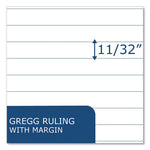 Boardroom Series Steno Pad, Gregg Rule, Brown Cover, 80 White 6 x 9 Sheets, 72 Pads/Carton, Ships in 4-6 Business Days