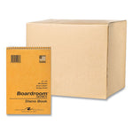 Boardroom Series Steno Pad, Gregg Ruled, Brown Cover, 80 Green 6 x 9 Sheets, 72 Pads/Carton, Ships in 4-6 Business Days