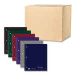 Subject Wirebound Notebook, 1-Subject, Medium/College Rule, Asst Cover, (80) 11 x 9 Sheets, 24/Carton, Ships in 4-6 Bus Days