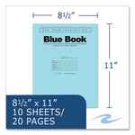 Examination Blue Book, Wide/Legal Rule, Blue Cover, (10) 11 x 8.5 Sheets, 300/Carton, Ships in 4-6 Business Days
