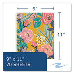 Studio Series Notebook, 1-Subject, College Rule, Assorted Covers Set 2, (70) 11 x 9 Sheets, 24/CT, Ships in 4-6 Business Days