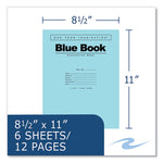 Examination Blue Book, Wide/Legal Rule, Blue Cover, (6) 11 x 8.5 Sheets, 500/Carton, Ships in 4-6 Business Days