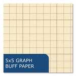 Engineer Pad, Quadrille Rule (5 sq/in), 100 Buff 8.5 x 11 Sheets, 24/Carton, Ships in 4-6 Business Days