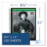 Sketch Book, 60-lb Drawing Paper Stock, Rembrandt Photography Cover, (100) 11 x 8.5 Sheets,12/CT, Ships in 4-6 Business Days