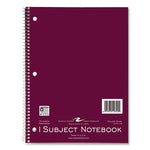 Subject Wirebound Notebook, 1-Subject, Medium/College Rule, Asst Cover, (70) 10.5 x 8 Sheets, 24/CT, Ships in 4-6 Bus Days