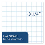 Graph Filler Paper, 3-Hole, 8.5 x 11, Quadrille: 4 sq/in, 80 Sheets/Pack, 24 Packs/Carton, Ships in 4-6 Business Days
