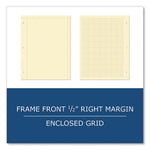 Engineer Pad, Quadrille Rule (5 sq/in), 100 Buff 8.5 x 11 Sheets, 24/Carton, Ships in 4-6 Business Days