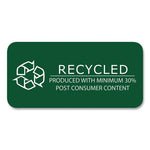 Environotes Wirebound Recycled Index Cards, Narrow Rule, 3 x 5, White, 50 Cards, 24/Carton, Ships in 4-6 Business Days