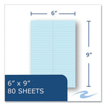 EnviroShades Steno Pad, Gregg Rule, White Cover, 80 Blue 6 x 9 Sheets, 24 Pads/Carton, Ships in 4-6 Business Days