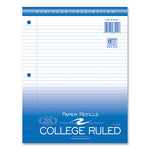 Loose Leaf Paper, 8.5 x 11, 3-Hole Punched, College Rule, White, 100 Sheets/Pack, 48 Packs/Carton, Ships in 4-6 Business Days