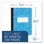 Ruled Composition Book, Grade 2 Manuscript Format, Blue Marble Cover, (80) 9.75 x 7.5 Sheet, 48/CT, Ships in 4-6 Bus Days