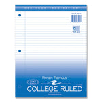Loose Leaf Paper, 8.5 x 11, 3-Hole Punched, College Rule, White, 200 Sheets/Pack, 24 Packs/Carton, Ships in 4-6 Business Days