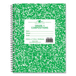 Wirebound Composition Book, 1 Subject, Manuscript Format, Green Cover, (36) 9.75 x 7.5 Sheet, 48/CT, Ships in 4-6 Bus Days