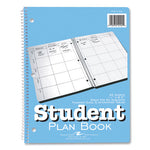 Student Plan Book, Undated, Light Blue Cover, (45) 11 x 8.5 Sheets, 24/Carton, Ships in 4-6 Business Days