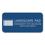 WIDE Landscape Format Writing Pad, Medium/College Rule, 40 Canary 11 x 9.5 Sheets, 18/Carton, Ships in 4-6 Business Days