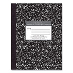 Hardcover Composition Book, Med/College Rule, Black Marble Cover, (80) 10.25 x 7.88 Sheet, 24/CT, Ships in 4-6 Bus Days