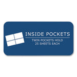 Pocket Folder, 0.5" Capacity, 11 x 8.5, White, 25/Box, 10 Boxes/Carton, Ships in 4-6 Business Days