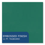 Pocket Folder with 3 Fasteners, 0.5" Capacity, 11 x 8.5, Dark Green, 25/Box, 10 Boxes/Carton, Ships in 4-6 Business Days