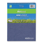 Earthtones BioBased 1 Subject Notebook, Med/College Rule, Asst Covers, (70) 8.5x11.5 Sheets, 24/CT, Ships in 4-6 Bus Days