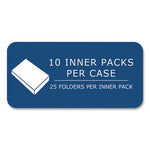 Pocket Folder, 0.5" Capacity, 11 x 8.5, Red, 25/Box, 10 Boxes/Carton, Ships in 4-6 Business Days