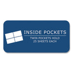 Pocket Folder, 0.5" Capacity, 11 x 8.5, Scarlet, 25/Box, 10 Boxes/Carton, Ships in 4-6 Business Days