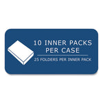 Pocket Folder, 0.5" Capacity, 11 x 8.5, Gold, 25/Box, 10 Boxes/Carton, Ships in 4-6 Business Days