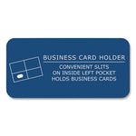 Pocket Folder, 0.5" Capacity, 11 x 8.5, Dark Blue, 25/Box, 10 Boxes/Carton, Ships in 4-6 Business Days