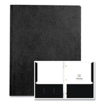 Pocket Folder with 3 Fasteners, 0.5" Capacity, 11 x 8.5, Black, 25/Box, 10 Boxes/Carton, Ships in 4-6 Business Days