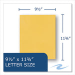 Pocket Folder, 0.5" Capacity, 11 x 8.5, Gold, 25/Box, 10 Boxes/Carton, Ships in 4-6 Business Days