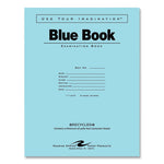 Recycled Exam Book, Wide/Legal Rule, Blue Cover, (8) 11 x 8.5 Sheets, 500/Carton, Ships in 4-6 Business Days