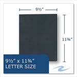 Pocket Folder, 0.5" Capacity, 11 x 8.5, Black, 25/Box, 10 Boxes/Carton, Ships in 4-6 Business Days