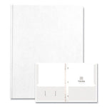 Pocket Folder with 3 Fasteners, 0.5" Capacity, 11 x 8.5, White, 25/Box, 10 Boxes/Carton, Ships in 4-6 Business Days