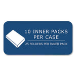 Pocket Folder, 0.5" Capacity, 11 x 8.5, Dark Blue, 25/Box, 10 Boxes/Carton, Ships in 4-6 Business Days