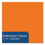 Pocket Folder with 3 Fasteners, 0.5" Capacity, 11 x 8.5, Orange, 25/Box, 10 Boxes/Carton, Ships in 4-6 Business Days