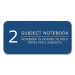 Earthtones BioBased 2 Subject Notebook, Med/College Rule, Random Asst Covers, (100) 11x9 Sheets, 24/CT,Ships in 4-6 Bus Days