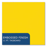 Pocket Folder with 3 Fasteners, 0.5" Capacity, 11 x 8.5, Yellow, 25/Box, 10 Boxes/Carton, Ships in 4-6 Business Days