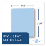 Pocket Folder, 0.5" Capacity, 11 x 8.5, Light Blue, 25/Box, 10 Boxes/Carton, Ships in 4-6 Business Days