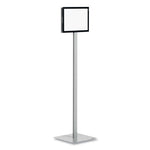 Info Stand Basic Floor Stand, 51.57" Tall, Black Stand, 8.5 x 11 Face